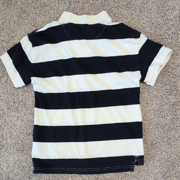 Old Navy Kids' Polo Shirt in Navy and White Stripes - Picture 6 of 6